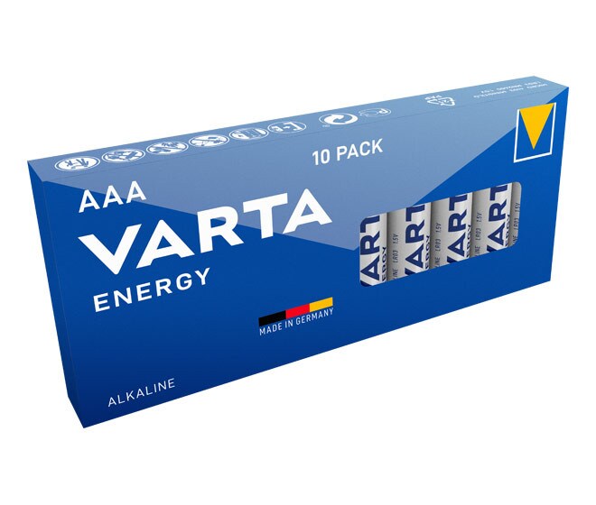 VARTA Energy Batterie Mignon AAA LR3 10er Retail Box