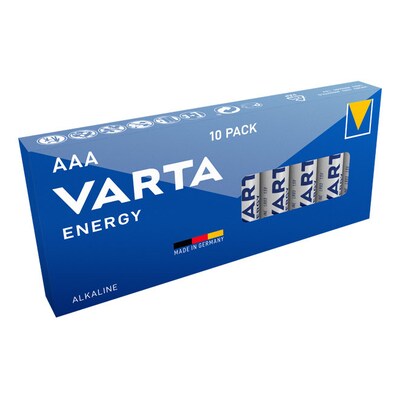 32 B günstig Kaufen-VARTA Energy Batterie Mignon AAA LR3 10er Retail Box 04103229410. VARTA Energy Batterie Mignon AAA LR3 10er Retail Box 04103229410 <![CDATA[• VARTA Energy Batterie Mignon AAA LR3 10er Retail Box • Technologie: Alkali-Mangan]]>. 