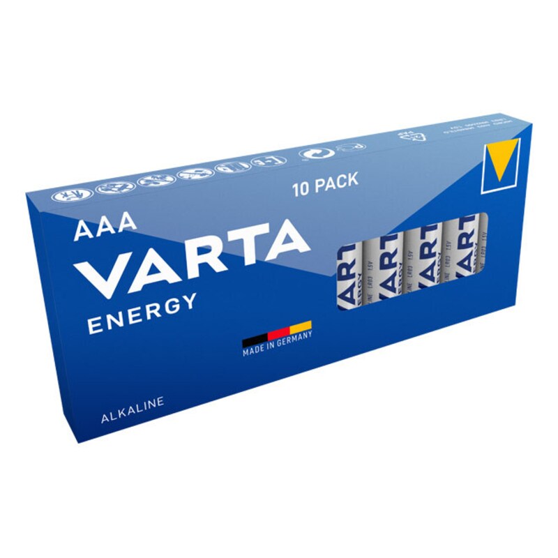 VARTA Energy Batterie Mignon AAA LR3 10er Retail Box 04103229410