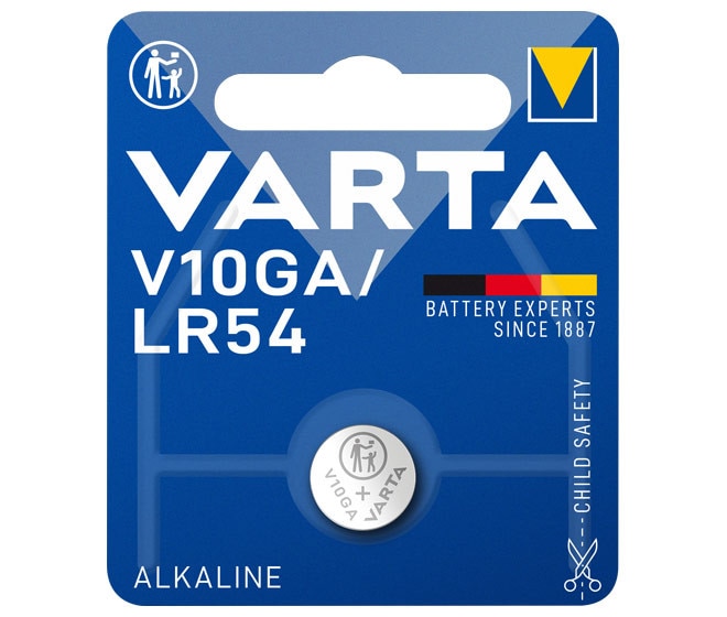 VARTA Professional Electronics Batterie V 10 GA LR54 1er Blister