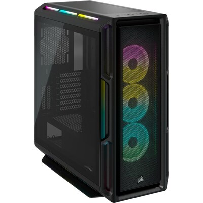 Streifen,schwarz günstig Kaufen-Corsair iCUE 5000T RGB Mid-Tower ATX Gaming Gehäuse schwarz CC-9011230-WW. Corsair iCUE 5000T RGB Mid-Tower ATX Gaming Gehäuse schwarz CC-9011230-WW <![CDATA[• ATX Gaming Gehäuse mit Glasseitenfenster • Schwarz, 208 einzeln ansteuerbaren RG