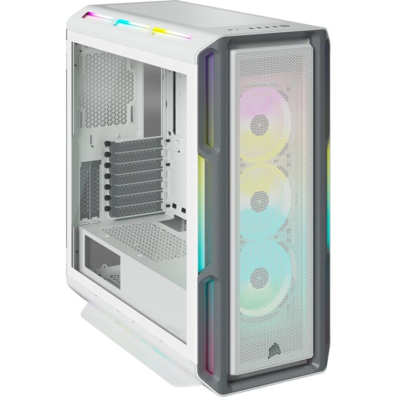 Corsair iCUE 5000T RGB Mid-Tower ATX Gaming Gehäuse weiß TG CC-9011231-WW