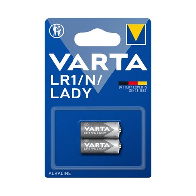 Batterie günstig Kaufen-VARTA Electronics Batterie Alkaline Lady N LR1 1,5V 2er Blister. VARTA Electronics Batterie Alkaline Lady N LR1 1,5V 2er Blister <![CDATA[• VARTA Electronics Batterie Alkaline • Lady N LR1 1,5V 2er Blister]]>. 