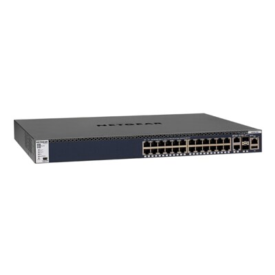 ck in günstig Kaufen-Netgear M4300-28G (GSM4328S) 24x1G, 2x10G und 2xSFP+ Managed Switch. Netgear M4300-28G (GSM4328S) 24x1G, 2x10G und 2xSFP+ Managed Switch <![CDATA[• Fully Managed Switch Rackmount • Switches sind stapelbar • Zentrale NMS300-Managementplattform Unters