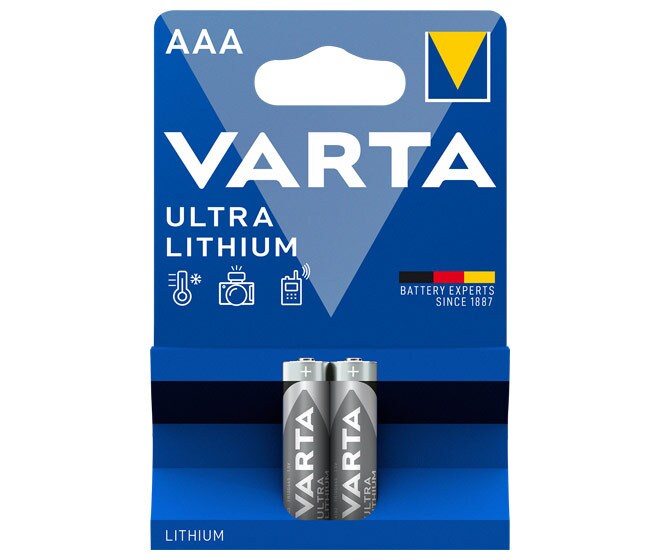 VARTA Professional Ultra Lithium Batterie Micro AAA FR03 2er Blister