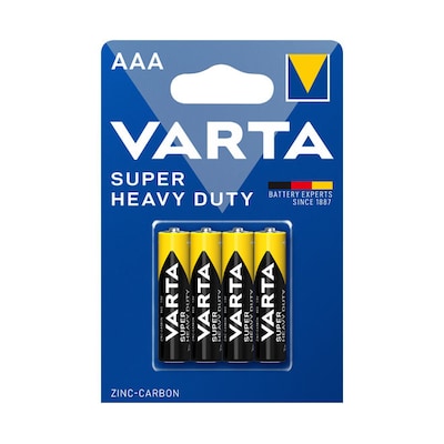 VARTA Super Heavy Duty Batterie Micro AAA R03 4er Blister