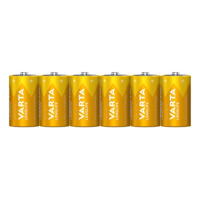VARTA LongLife Batterie Mono D LR20 1,5V 6er Folienverpackung