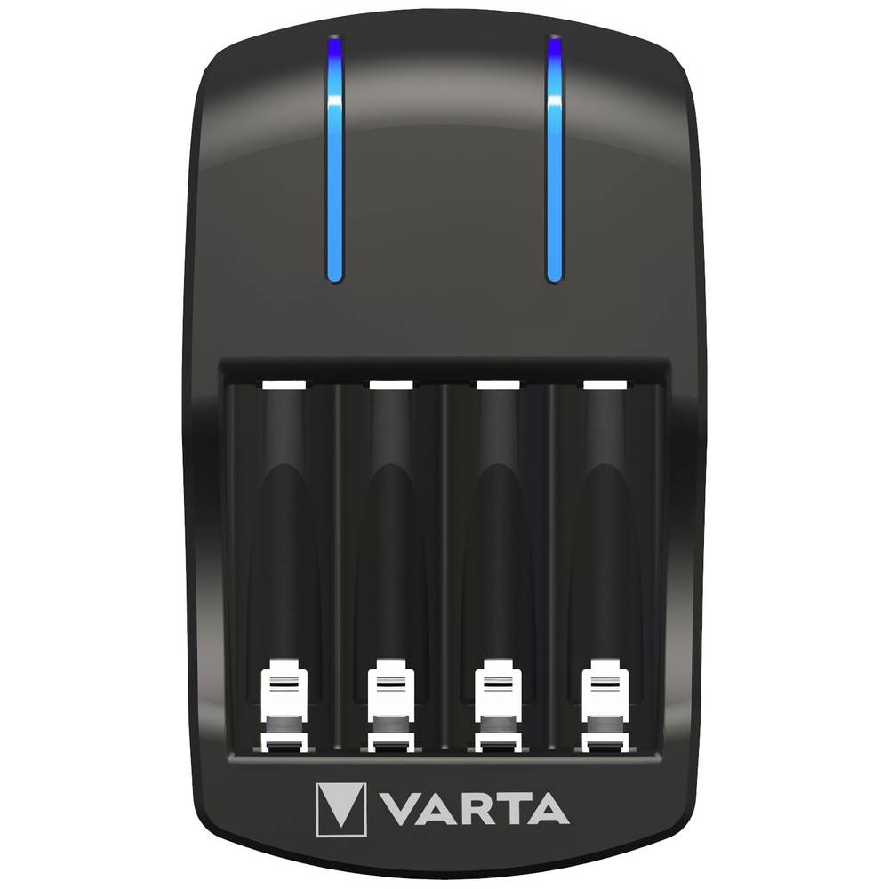 VARTA Plug Charger inkl. 4x Akku Mignon AA (2100 mAh) Universal Ladegerät
