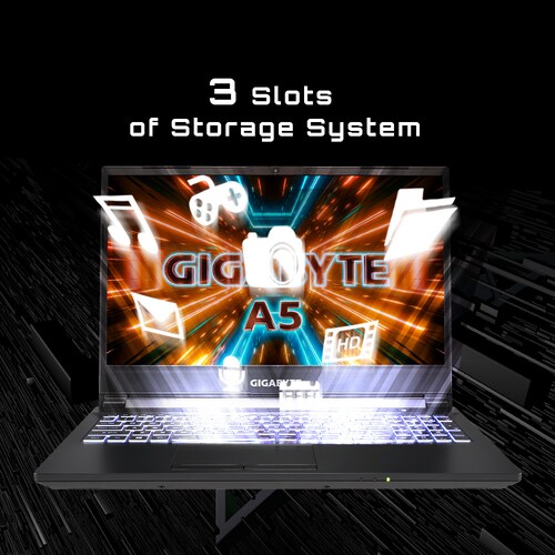 GIGABYTE A5 K1-BDE2150SB Ryzen 7 5800H 16GB/1TB 15" FHD 240Hz RTX3060 Win11