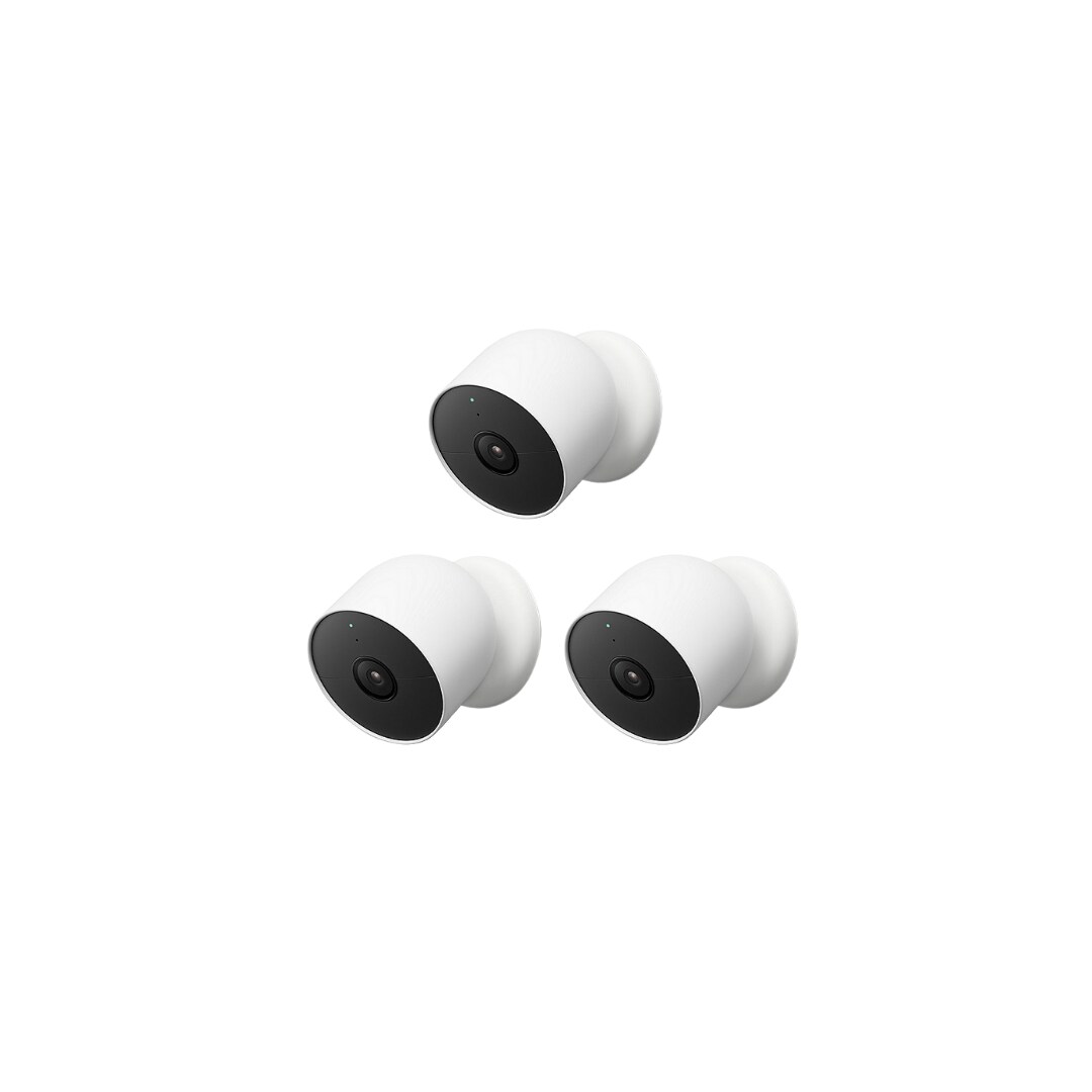 Google Nest Cam - Outdoor oder Indoor mit Akku, 3er