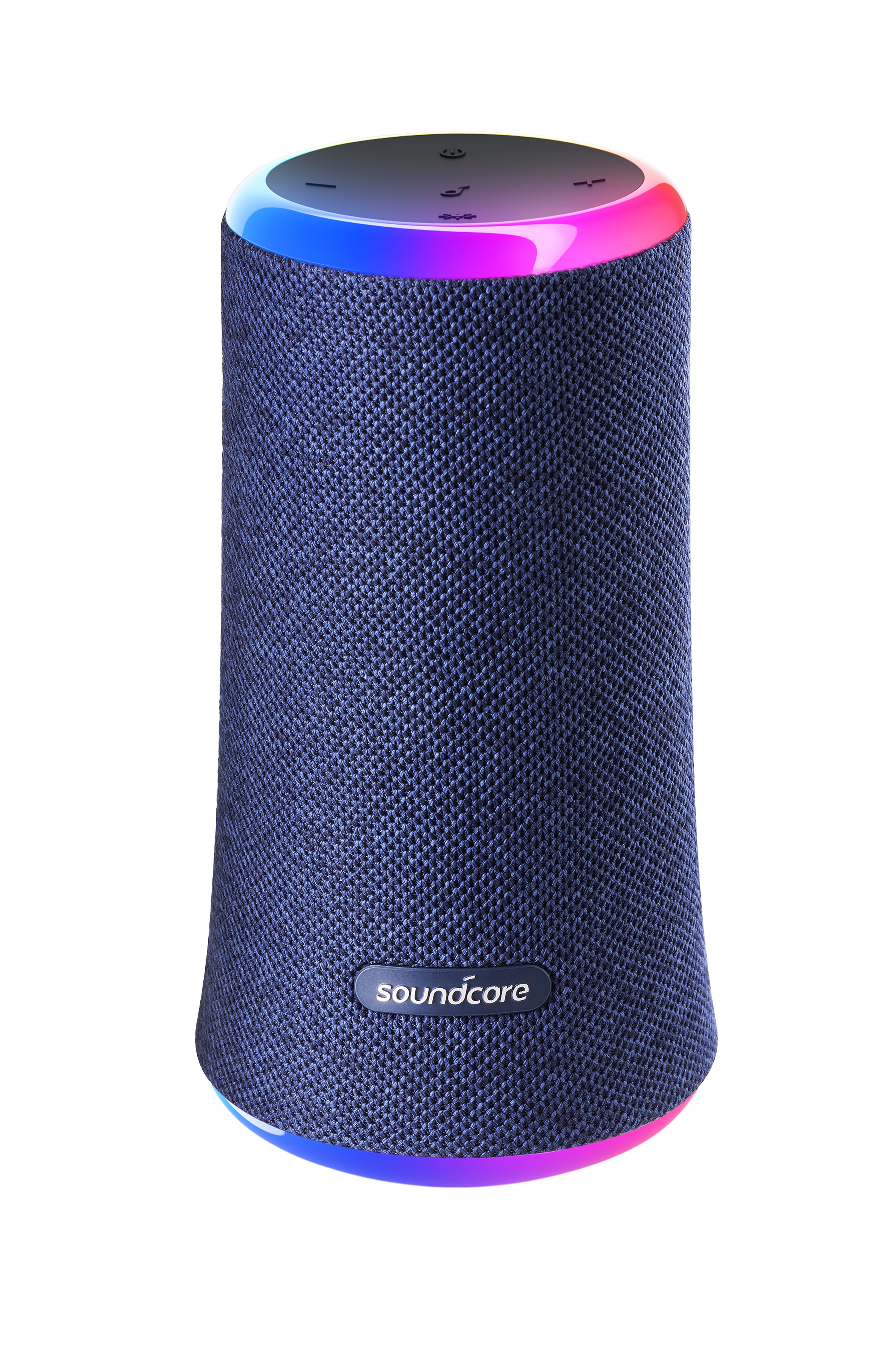 Anker SoundCore Flare II Bluetooth Lautsprecher schwarz LED-Beleuchtun IPX7 blau