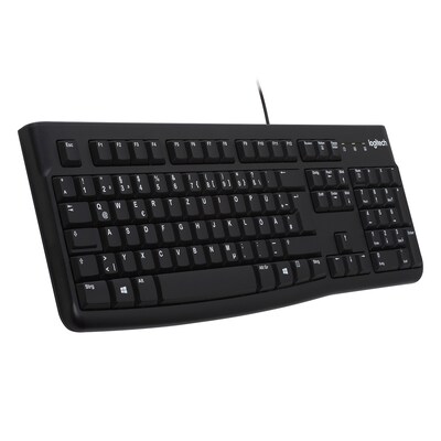 Englisch und günstig Kaufen-Logitech K120 Kabelgebundene Tastatur US Layout Schwarz. Logitech K120 Kabelgebundene Tastatur US Layout Schwarz <![CDATA[• Anwendungsbereich: Studium, Nummernblock separat • Kabelgebunden (USB) • Layout: englisch (US-Layout) • schwarz, 550g, 23,0