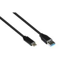 Good Connections USB 3.2 Gen.2 Anschlusskabel 0,5m St. A/ St. USB-C schwarz