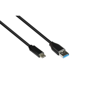 Good Connections USB 3.2 Gen.2 Anschlusskabel 0,5m St. A/ St. USB-C schwarz