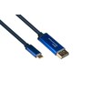 Good Connections Adapterkabel Smartflex USB-C/ DisplayPort 4K UHD 60Hz 1,5m blau