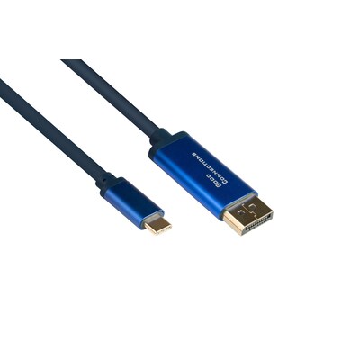 Adapter günstig Kaufen-Good Connections Adapterkabel Smartflex USB-C/ DisplayPort 4K UHD 60Hz 2m blau. Good Connections Adapterkabel Smartflex USB-C/ DisplayPort 4K UHD 60Hz 2m blau <![CDATA[• Adapter-Kabel • Anschlüsse: USB Typ C und Displayport • Farbe: blau, Länge: 2