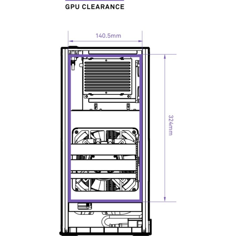 NZXT H1 Midi Tower Mini-ITX Gehäuse schwarz mit Glasfenster und 750W Netzteil