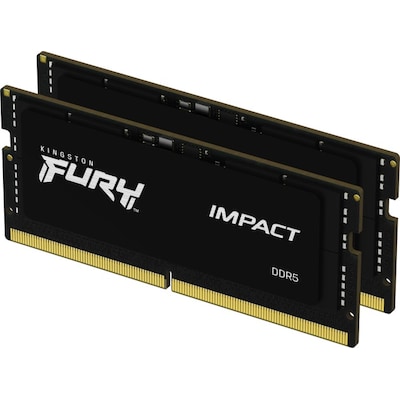 Impact günstig Kaufen-32GB (2x16GB) KINGSTON FURY Impact DDR5-4800 CL38 RAM Gaming Notebooksp. Kit. 32GB (2x16GB) KINGSTON FURY Impact DDR5-4800 CL38 RAM Gaming Notebooksp. Kit <![CDATA[• 32 GB (RAM-Module: 2 Stück) • DDR 5-RAM 4800 MHz • CAS Latency (CL) 38-38-38 • A