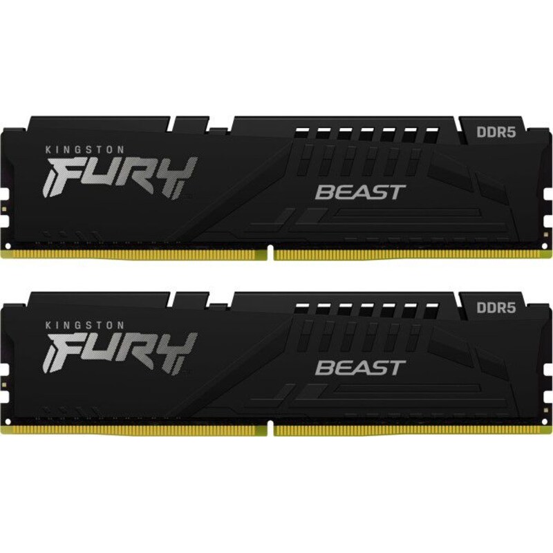 64GB (2x32GB) KINGSTON FURY Beast Black DDR5-4800 CL38 RAM Gaming Arbeitssp. Kit