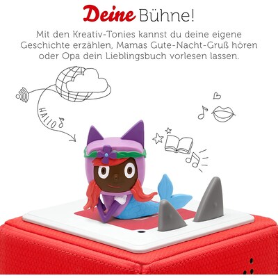 Kreativ günstig Kaufen-Tonies Hörfigur Kreativ-Tonie - Meerjungfrau. Tonies Hörfigur Kreativ-Tonie - Meerjungfrau <![CDATA[• Tonie zur Bespielung mit eigenen Inhalten • Verwaltung mit Tonie-App für Android oder iOS • Spieldauer bis zu 90min]]>. 