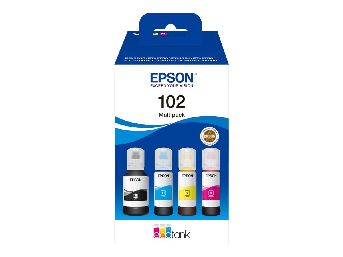 Epson C13T03R640 Multipack 102 EcoTank (BK,C,M,Y)