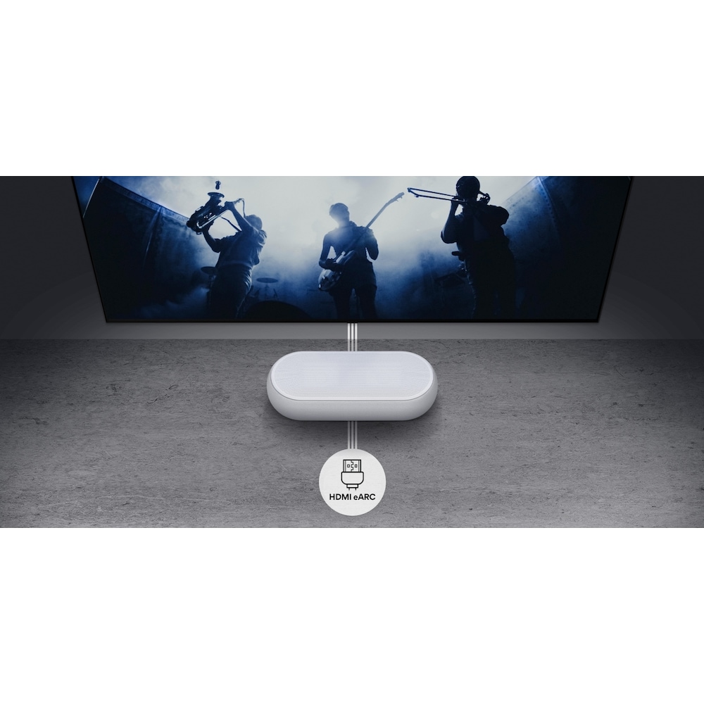 LG DQP5W 3.1.2 Dolby Atmos® Design-Soundbar, 320 Watt drahtloser Subwoofer grau