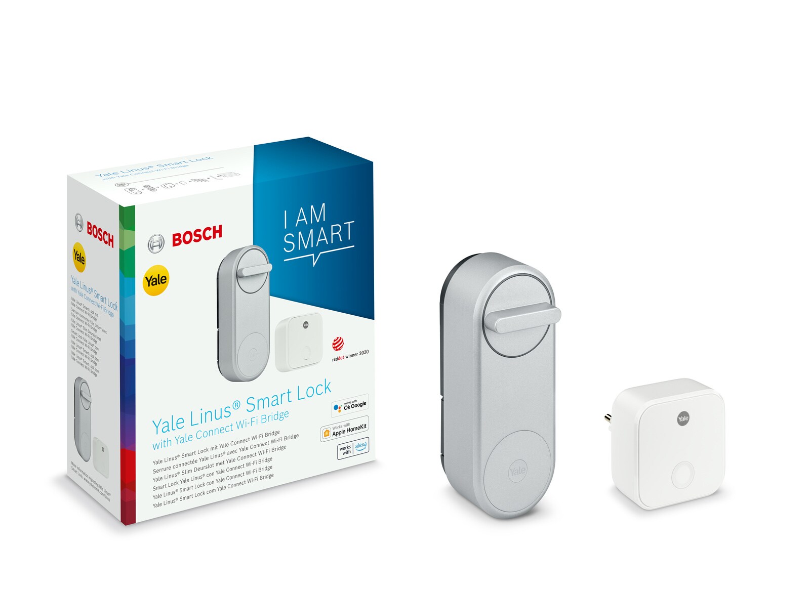 Bosch Smart Home Yale Linus&reg; Smart Lock &amp;amp; Yale Connect Wi-Fi Bridge