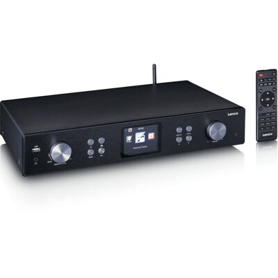 Lenco DIR-250BK Internetradio mit DAB+, Bluetooth, WLAN, Schwarz