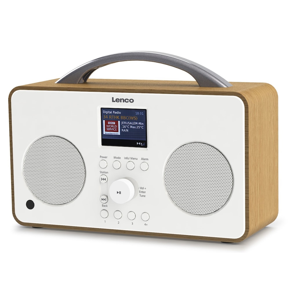 Lenco PIR-645 Stereo Internetradio mit DAB+, FM (Weiß)