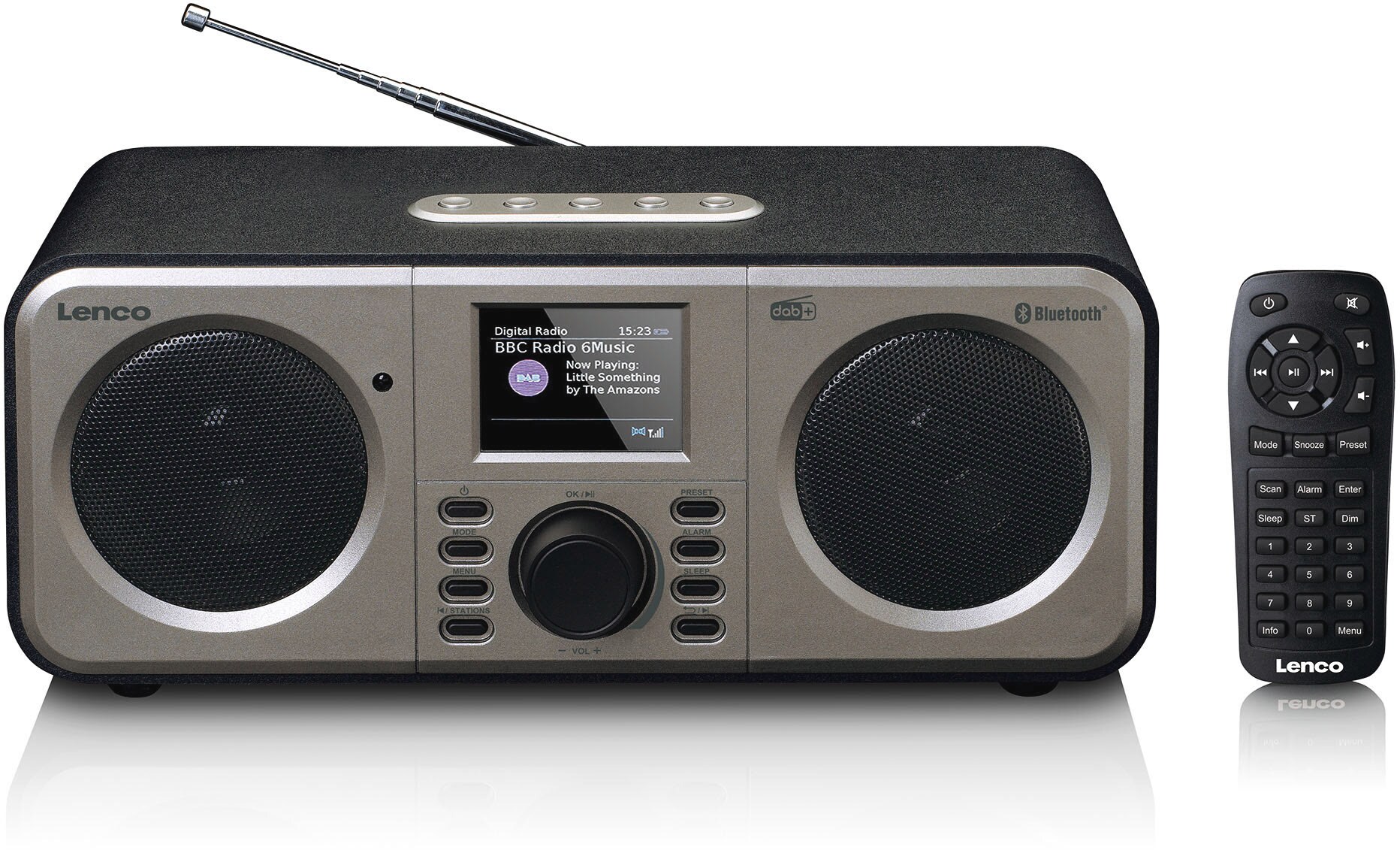 Lenco DAR-030BK Internetradio mit DAB+, BT (Schwarz)