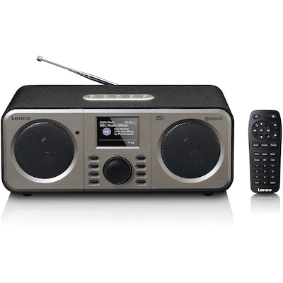 3 Audio  günstig Kaufen-Lenco DAR-030BK Digitalradio mit DAB+, Bluetooth, Schwarz. Lenco DAR-030BK Digitalradio mit DAB+, Bluetooth, Schwarz <![CDATA[• DAB+/UKW Audiosystem + Bluetooth • Empfangsart: DAB+ - UKW - Audio-Eingang • Wiedergabe von: Bluetooth • Wecker - Displ
