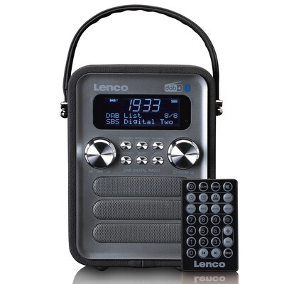 AUDIO SYSTEM günstig Kaufen-Lenco PDR-051BKSI Tragbares DAB+ FM-Radio m. BT, AUX, Schwarz. Lenco PDR-051BKSI Tragbares DAB+ FM-Radio m. BT, AUX, Schwarz <![CDATA[• DAB+/UKW Audiosystem + Bluetooth - integrierter Akku • Empfangsart: DAB+ - UKW - Audio-Eingang • Wiedergabe von: 