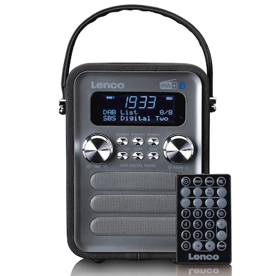 BT FM günstig Kaufen-Lenco PDR-051BKSI Tragbares DAB+ FM-Radio m. BT, AUX, Schwarz. Lenco PDR-051BKSI Tragbares DAB+ FM-Radio m. BT, AUX, Schwarz <![CDATA[• DAB+/UKW Audiosystem + Bluetooth - integrierter Akku • Empfangsart: DAB+ - UKW - Audio-Eingang • Wiedergabe von: 