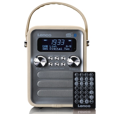 Lenco günstig Kaufen-Lenco PDR-051TPSI Tragbares DAB+ FM-Radio mit BT, AUX, Taupe. Lenco PDR-051TPSI Tragbares DAB+ FM-Radio mit BT, AUX, Taupe <![CDATA[• DAB+/UKW Audiosystem + Bluetooth - integrierter Akku • Empfangsart: DAB+ - UKW - Audio-Eingang • Wiedergabe von: Bl