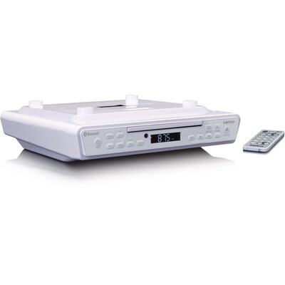 Lenco KCR-150WH Küchenradio mit CD-Player, Weiß