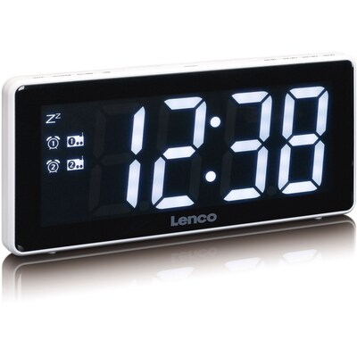 mit Speicher günstig Kaufen-Lenco CR-30WH Radiowecker mit 7,6 cm (3") LED-Display, Weiß. Lenco CR-30WH Radiowecker mit 7,6 cm (3") LED-Display, Weiß <![CDATA[• UKW Radiowecker • Empfangsart: UKW • Senderspeicher: 10 - Wecker - Display mit Uhr • 2 Weckzeiten