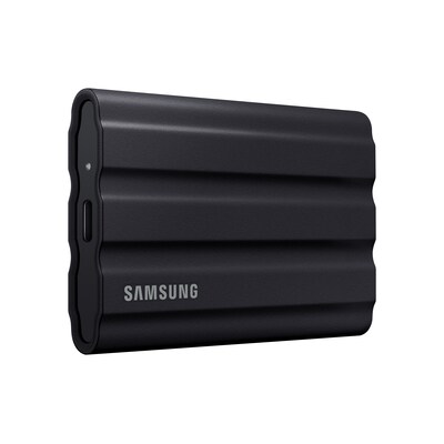 samsung günstig Kaufen-Samsung Portable SSD T7 Shield 1 TB USB 3.2 Gen2 Typ-C Schwarz PC/Mac. Samsung Portable SSD T7 Shield 1 TB USB 3.2 Gen2 Typ-C Schwarz PC/Mac <![CDATA[• 1 TB (V-NAND mit NVMe) • Maximale Lese-/Schreibgeschwindigkeit: 1.050 MB/s / 1.000 MB/s • Stoßfe