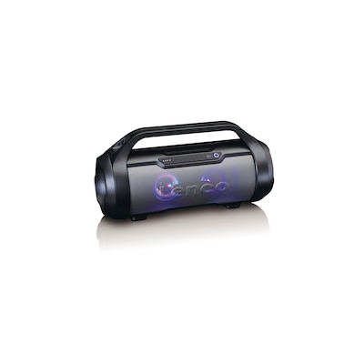 Lenco günstig Kaufen-Lenco SPR-070BK Boombox mit PLL FM-Radio, Bluetooth, USB, SD, Licht. Lenco SPR-070BK Boombox mit PLL FM-Radio, Bluetooth, USB, SD, Licht <![CDATA[• UKW Boombox + Bluetooth - integrierter Akku • Empfangsart: UKW - Audio-Eingang - MP3-Wiedergabe • Wie