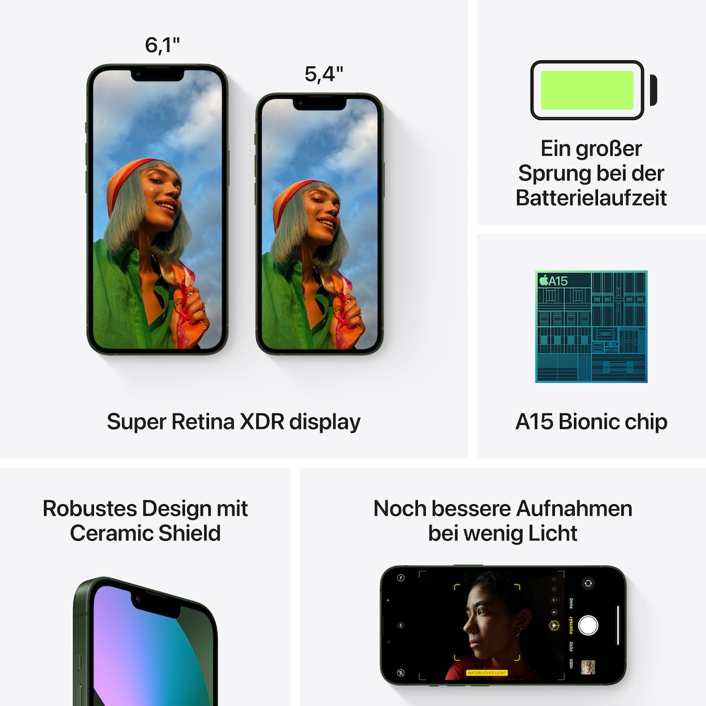 Apple iPhone 13 128 GB Grün MNGK3ZD/A