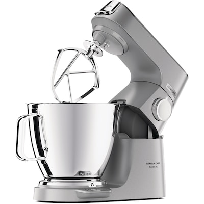 Kenwood KVL85.004SI Titanium Chef Baker Küchenmaschine XL 1.200W silber