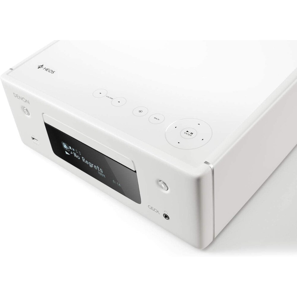 Denon RCD-N10 CD-Kompaktanlage HEOS Multiroom Bluetooth Airplay2 weiß