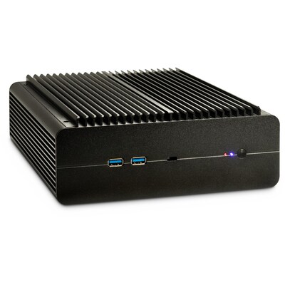 USB C  günstig Kaufen-Inter-Tech IP-60 Gehäuse Mini-ITX, USB 3.0, schwarz. Inter-Tech IP-60 Gehäuse Mini-ITX, USB 3.0, schwarz <![CDATA[• Wandmontage möglich • Mini ITX • Abmessungen (HxBxT): 77 x 210 x 240mm • Einschübe: 2x 2,5