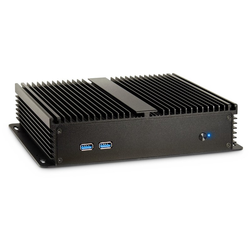 Inter-Tech IP-40 Gehäuse Thin Mini-ITX, USB 3.0, schwarz