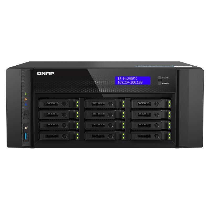 QNAP TS-h1290FX-7232P-64G NAS System 12-Bay NVMe SSD NAS