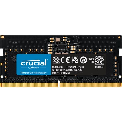DDR5 RAM günstig Kaufen-32GB Crucial DDR5-4800 CL 40 SO-DIMM RAM Notebook Speicher CT32G48C40S5. 32GB Crucial DDR5-4800 CL 40 SO-DIMM RAM Notebook Speicher CT32G48C40S5 <![CDATA[• 32 GB (RAM-Module: 1 Stück) • SO-DIMM DDR4 4800 Mhz • CAS Latency (CL) 40-39-39 • Anschlus