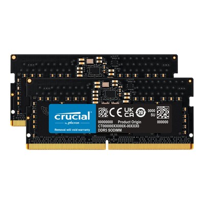 8G 16G günstig Kaufen-16GB (2x8GB) Crucial DDR5-4800 CL 40 SO-DIMM RAM Notebook Speicher Kit. 16GB (2x8GB) Crucial DDR5-4800 CL 40 SO-DIMM RAM Notebook Speicher Kit <![CDATA[• 16 GB (RAM-Module: 2 Stück) • SO-DIMM DDR5 4800 MHz • CAS Latency (CL) 40-39-39 • Anschluss: