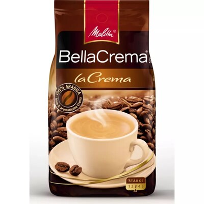 Automat TA günstig Kaufen-Melitta BellaCrema LaCrema 1000g Ganze Bohnen Vollautomatenkaffee. Melitta BellaCrema LaCrema 1000g Ganze Bohnen Vollautomatenkaffee <![CDATA[• Sorgfältig ausgewählte Arabica-Bohnen • mittlere Röstung • vollmundigen Geschmack]]>. 