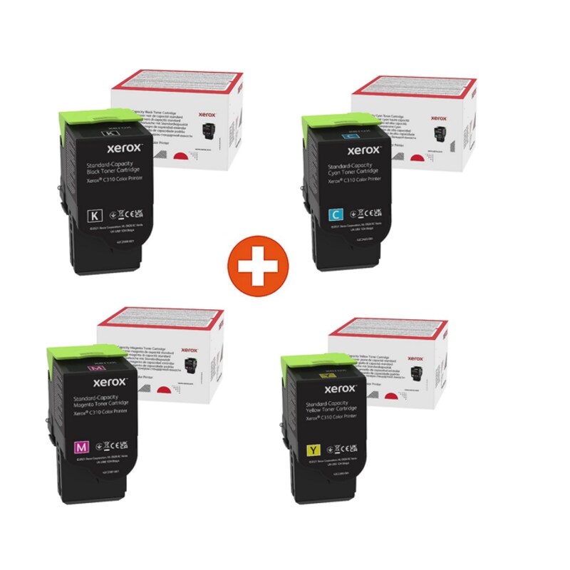 Toner gelb günstig Kaufen-Xerox Toner Multipack (BK, C, M, Y) Xerox C310, C315. Xerox Toner Multipack (BK, C, M, Y) Xerox C310, C315 <![CDATA[• Xerox Tonerkartusche 006R04356 / 006R04357 / 006R04358 / 006R04359 • Farbe: Schwarz, Cyan, Magenta, Gelb • Reichweite: ca. 3.000 Seiten (
