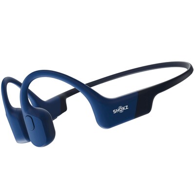 Bluetooth Sport günstig Kaufen-Shokz OpenRun Blue Knochenschall-Sportkopfhörer Bluetooth Open-Ear. Shokz OpenRun Blue Knochenschall-Sportkopfhörer Bluetooth Open-Ear <![CDATA[• Typ: Knochenschall, Behind-Neck Kopfhörer - geschlossen • Übertragung: Bluetooth, mit Mikrofo