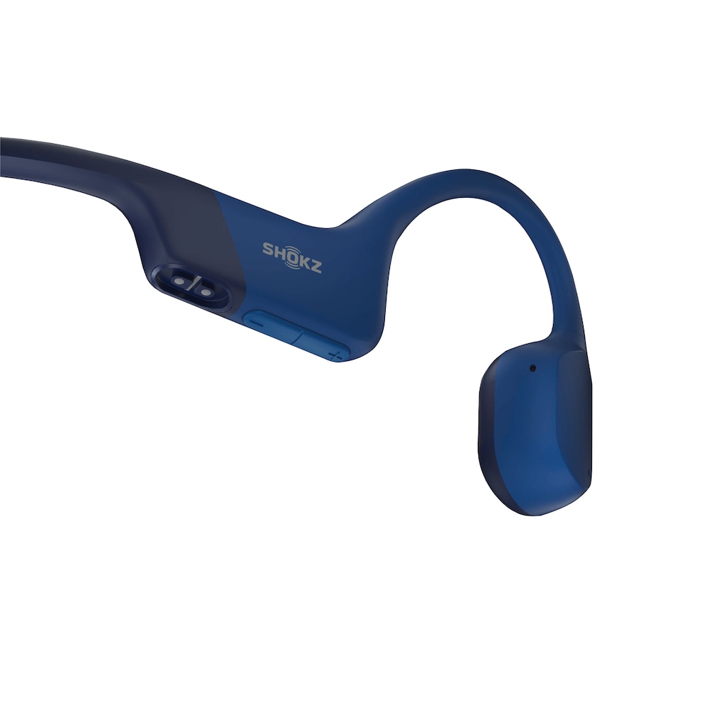 Shokz OpenRun Blue Knochenschall-Sportkopfhörer Bluetooth Open-Ear